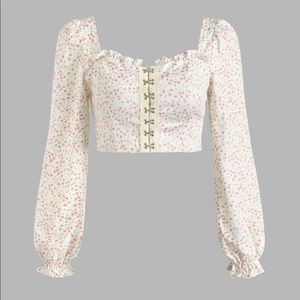 NWT Cider floral blouse - S